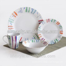 керамическая тарелка комплект посуды 
